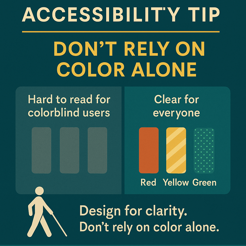 Accessibility Tip: Don’t Rely on Color&nbsp;Alone